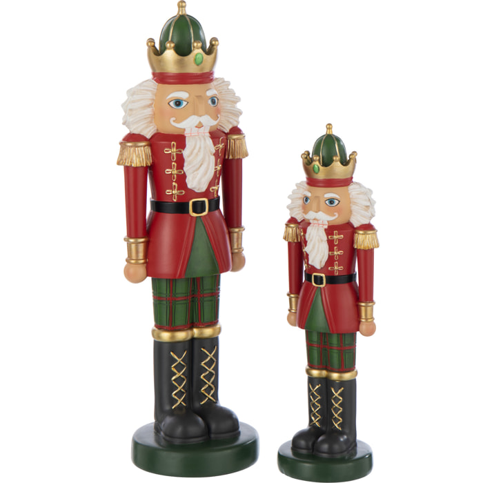 J-Line figurine Casse-Noisette Sur Pied - polyrésine - rouge/vert foncé - large