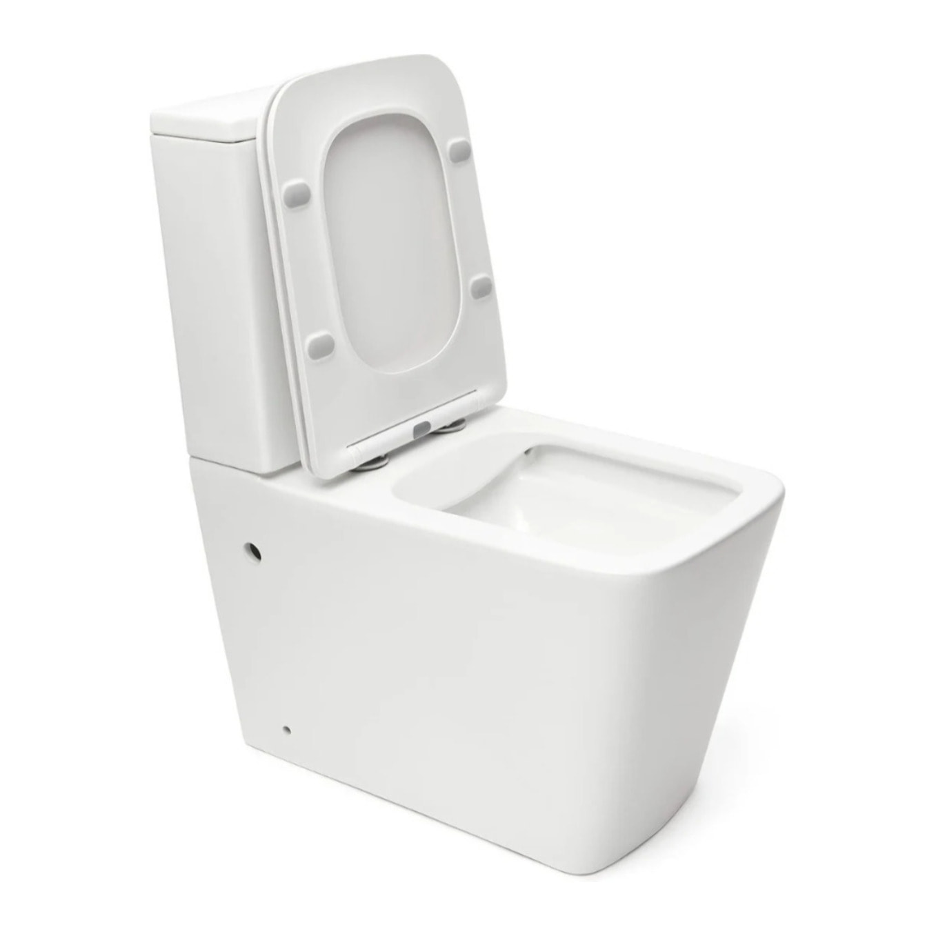Infinitio kit WC à poser sans bride évacuation vario + abattant SoftClose, blanc (SATINF032SREXPSNM)