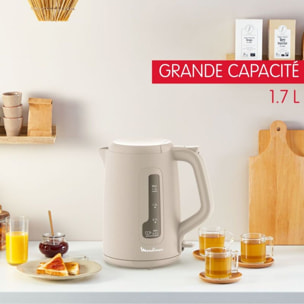 Bouilloire MOULINEX BY2M0B10 morning grise 1.7L