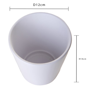 Vaso Orchidea diametro 12X14 Cm - Pezzi 6 - 12X14X12cm - Colore: Bianco - Bianchi Dino - Decori Casa E Complementi