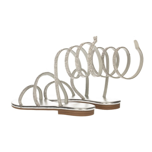 Sandali Donna Tata Italia Argentato