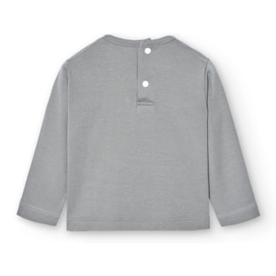 Camiseta Lisa Basica Gris Talla 3 Meses