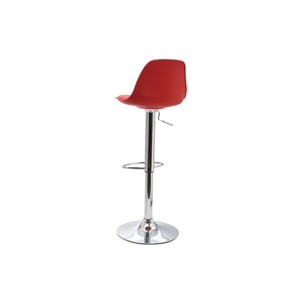 Tabourets de bar design rouges (lot de 2) STEEVY