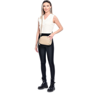 Borsa a tracolla Carla Ferreri Beige