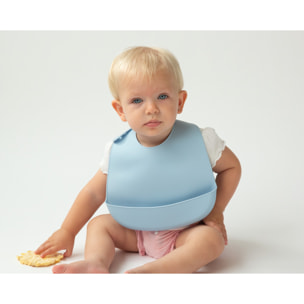 BABERO BLANDITO SILICONA AZUL