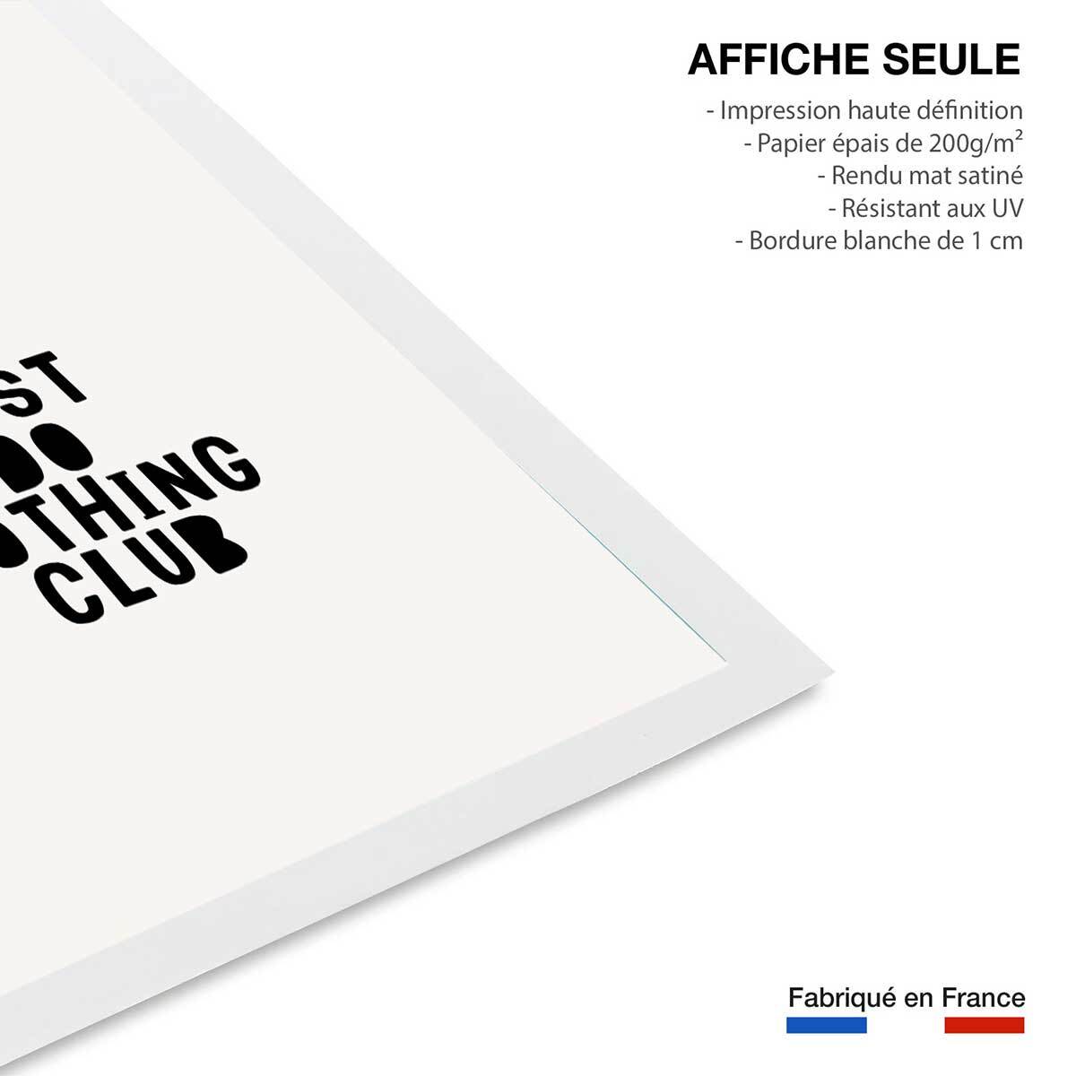Poster just do nothing club Affiche seule