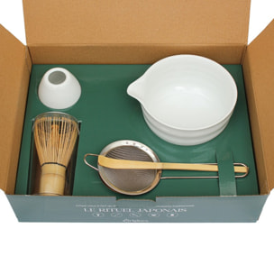 Coffret rituel matcha - Accessoires traditionnels japonais