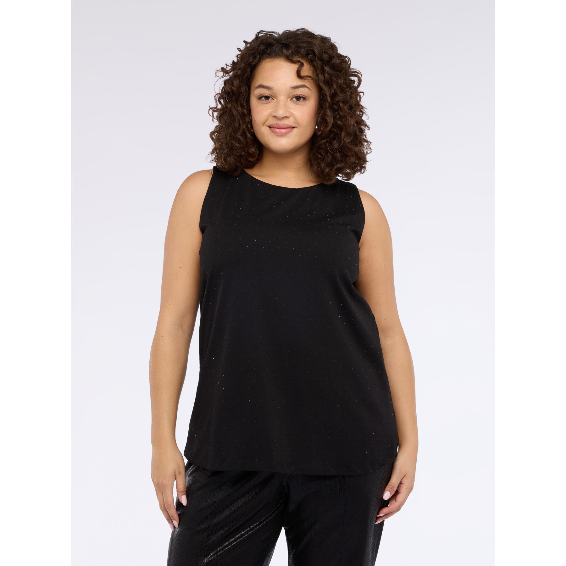 Fiorella Rubino - Top con puntos de luz - Negro