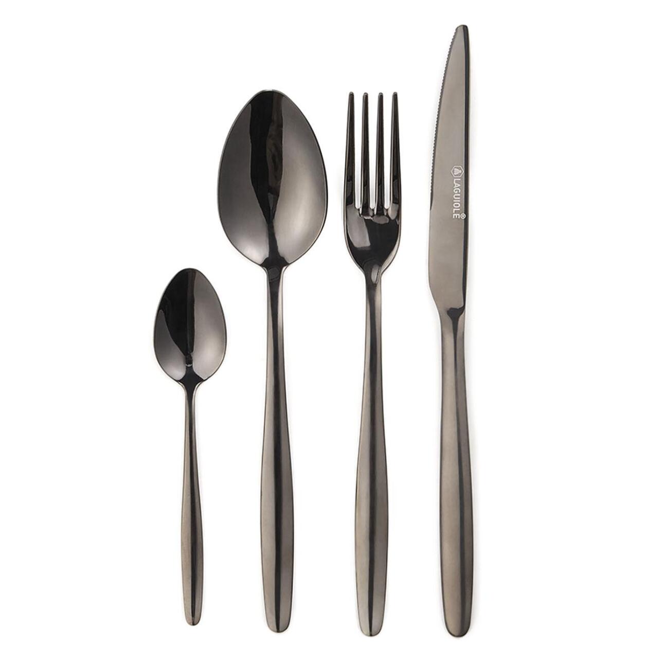 Ménagère 24 pièces - "Cléa noir"