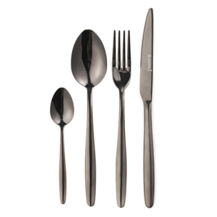 Ménagère 24 pièces - "Cléa noir"