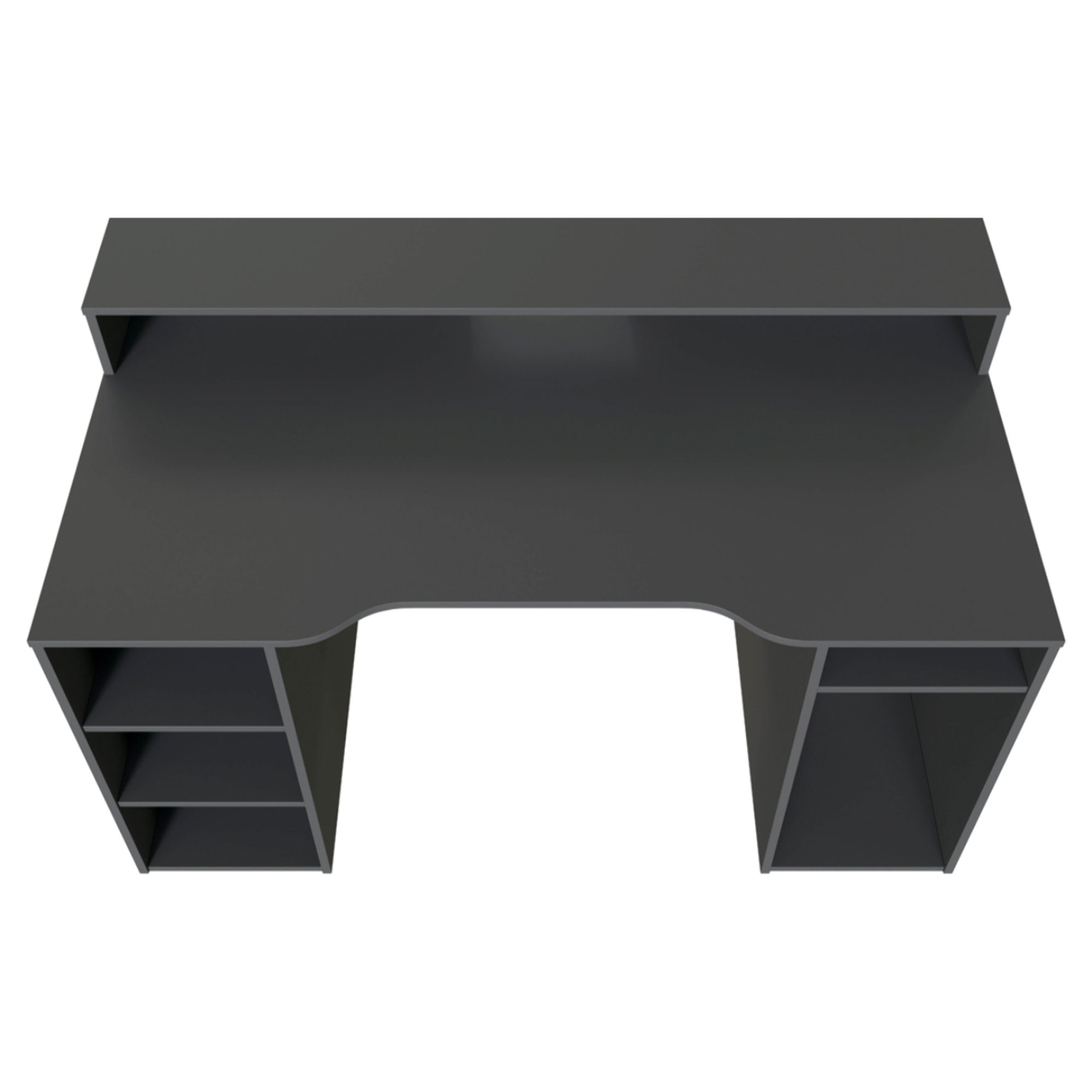 Mesa De Ordenador Gamer 88x136x67 Cm Antracita
