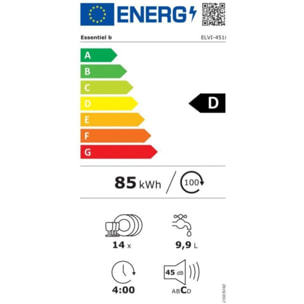 Lave vaisselle encastrable ESSENTIELB ELVI-451i