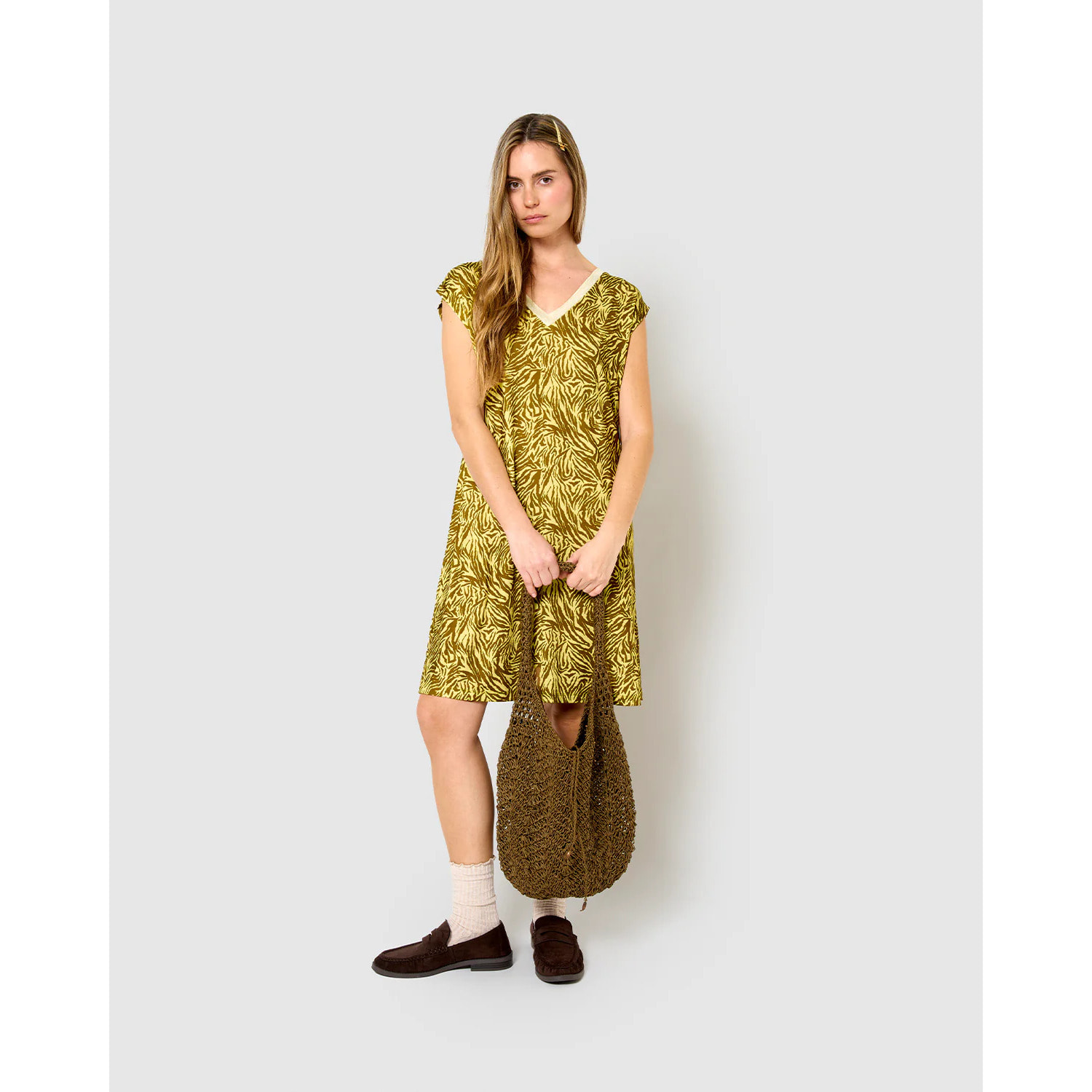 Vestido corto soft chandra verde