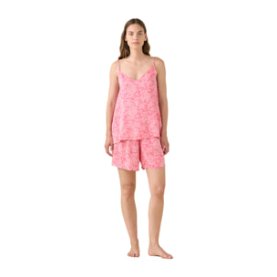 Pigiama donna in viscosa top bretellina e pantalone corto articolo cachemire Noidinotte