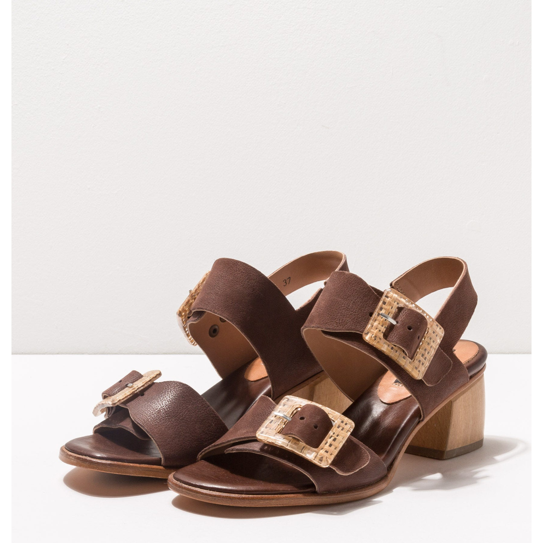 Sandalias con tacón S3142 TEXAS BROWN / VERDISO color Brown