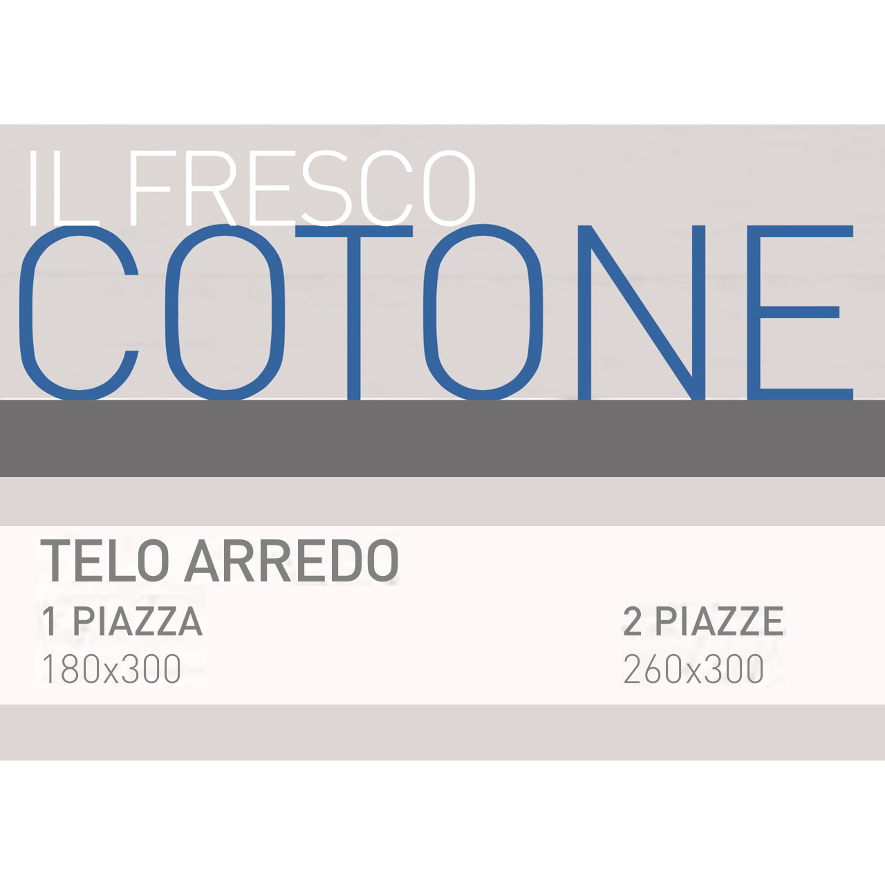 Telo Arredo Multiuso In 100% Cotone Disegno Catena