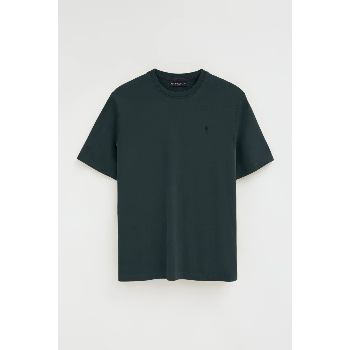 Camiseta azul marino de corte holgado y cuello redondo con logo Rigby Go