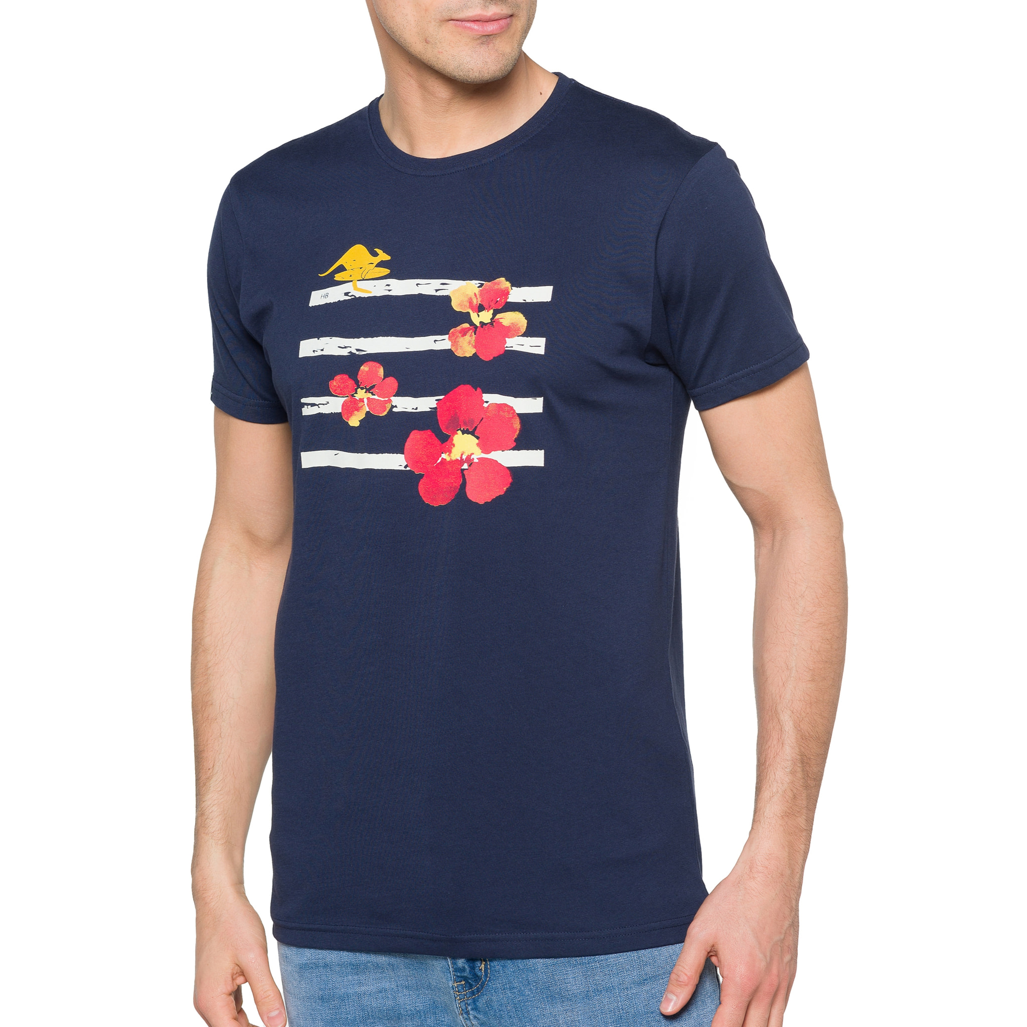 T-shirt in cotone 150 gr Marvel Hot Buttered Blu Navy