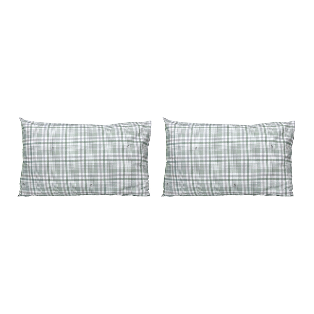 2 Fundas de almohada El Caballo 50x75 cm HERAKLER Verde - 100% algodón -