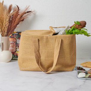 Sac Shopping Fraicheur Jute 40x25x30cm M8