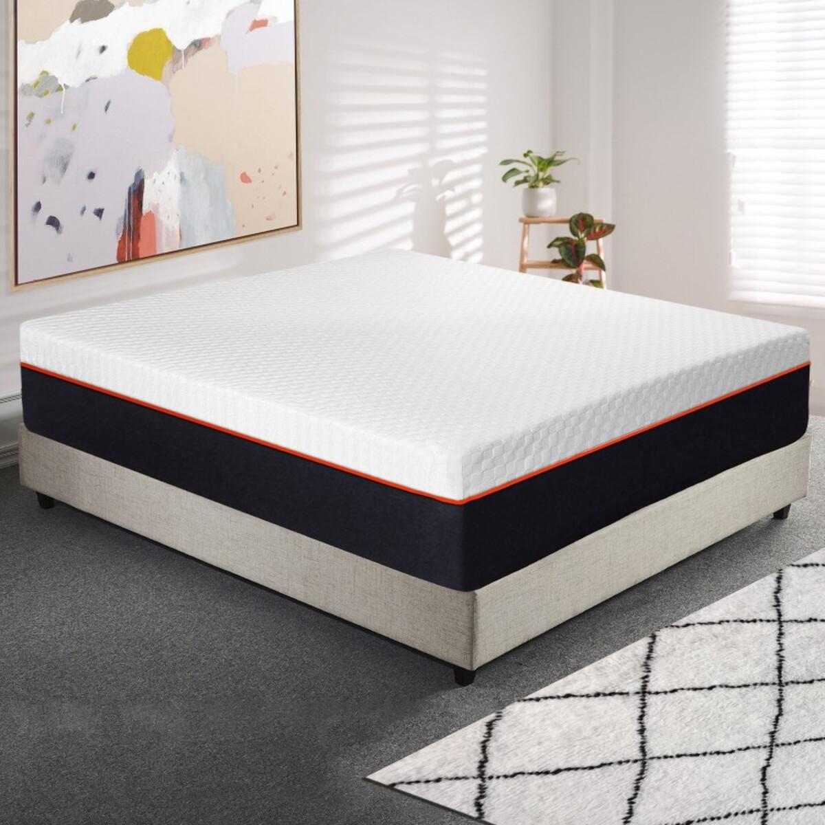 Matelas XXL | Le plus épais de sa catégorie, confort exceptionnel | Mémoire de forme, Mousse haute résilience | Soutien morphologique