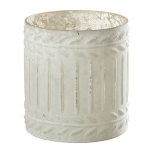 J-Line bougeoir Ezy - verre - blanc - medium