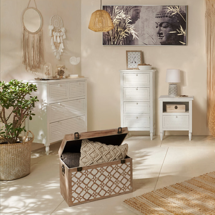 Coussin "Eté Indien" en macramé 40x40 cm