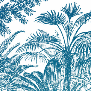 Papier peint panoramique Araucaria - Bleu Vert