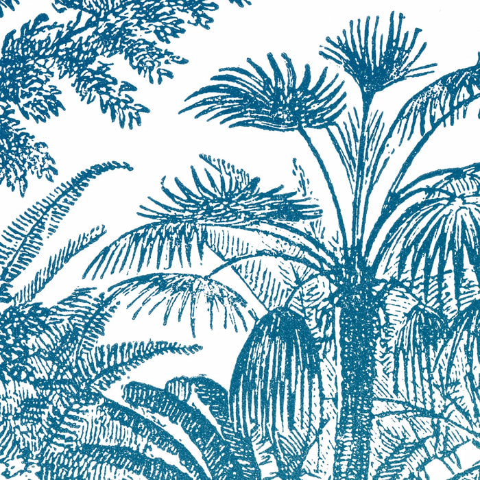 Papier peint panoramique Araucaria - Bleu Vert