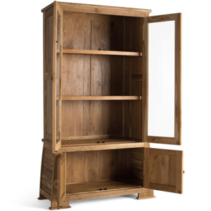 Vitrina de Madera de Teca 109 Cm Estilo Colonial Oriental