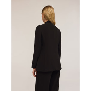 Motivi - Blazer en satén reversible - Negro