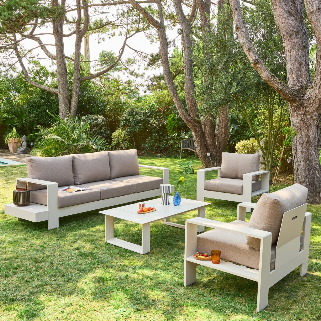 Salon de jardin aluminium 5 places ALORE