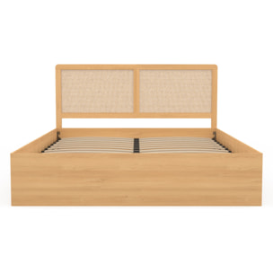 Lit coffre Eve 160x200cm cannage