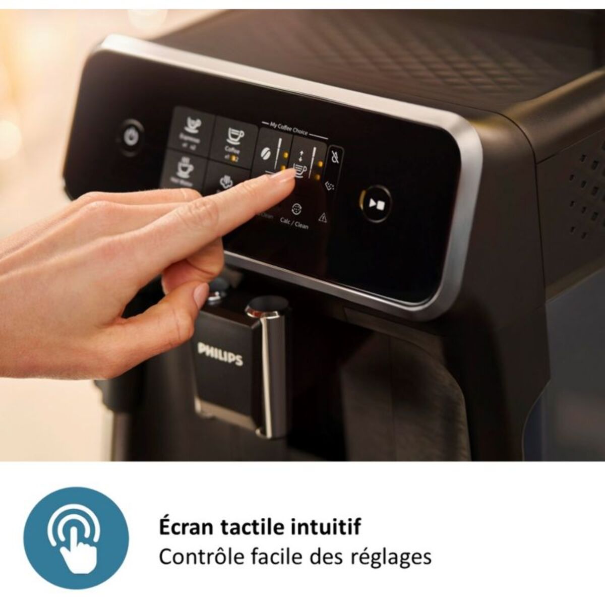 Expresso Broyeur PHILIPS EP2224/10 Gris Cachemire série 2200