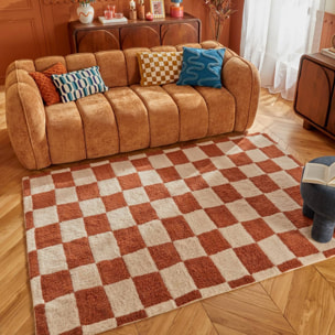 Tapis Homy rectangulaire 160x230cm marron