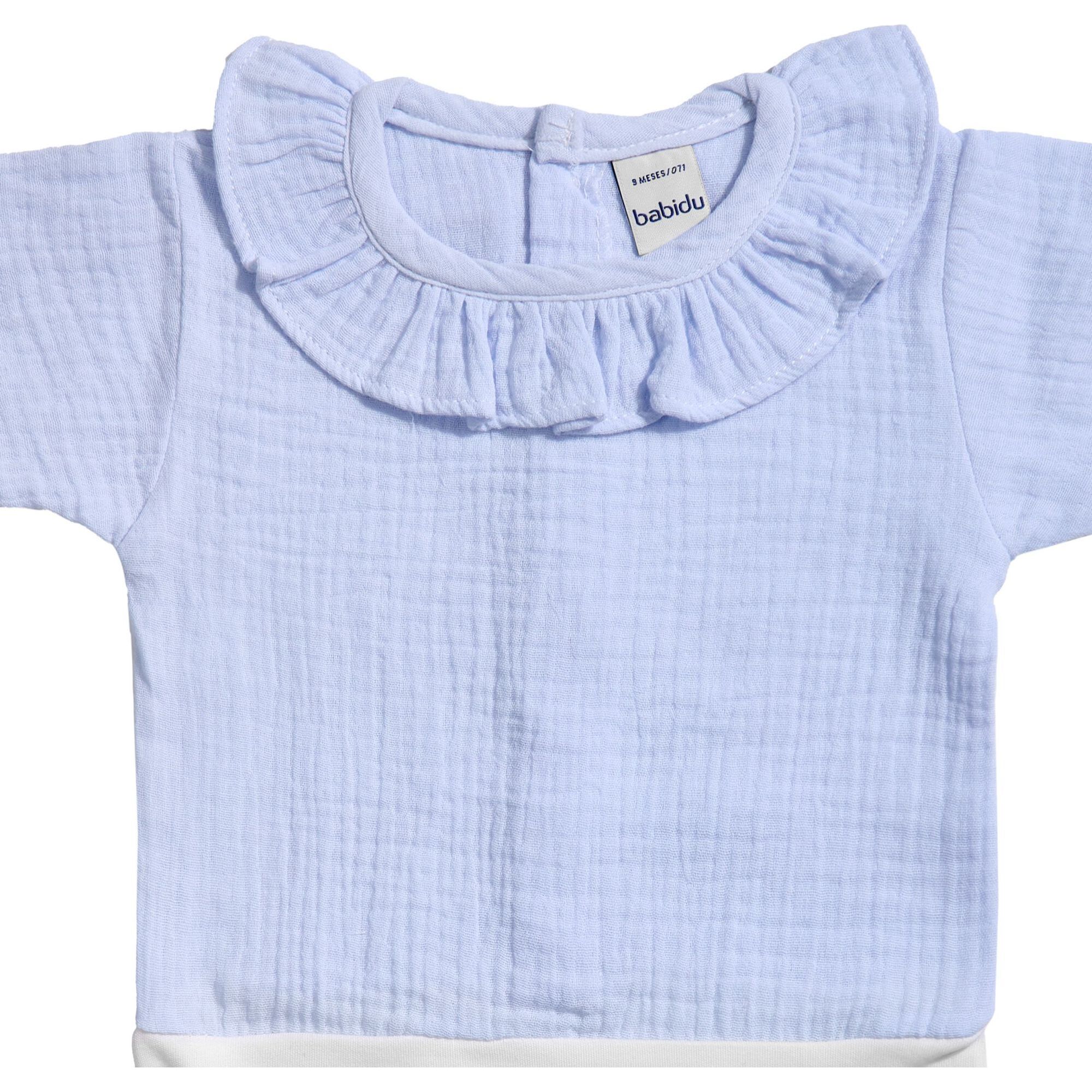 Body bebé manga corta cuello bambula