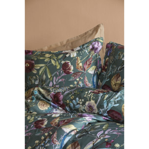Parure housse de couette et taies oreiller 100% Satin de Coton imprimé