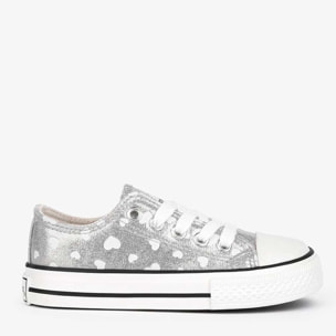 Girl's Silver Glows in the Dark Sneakers