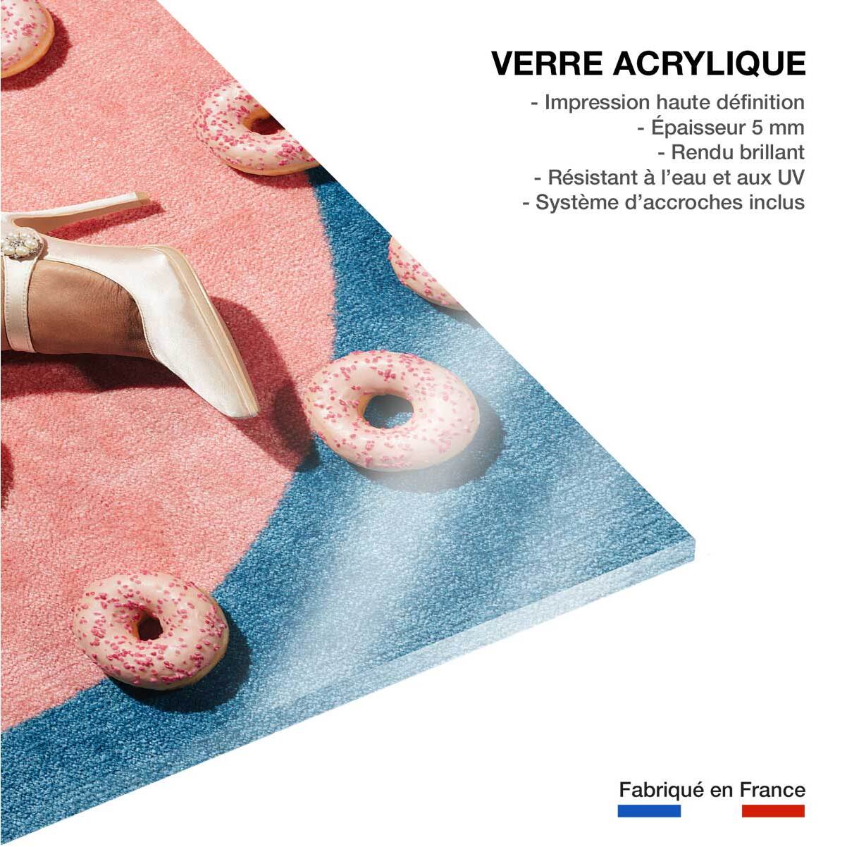 Tableau rose Pink Pique-Nique Tableau plexiglas