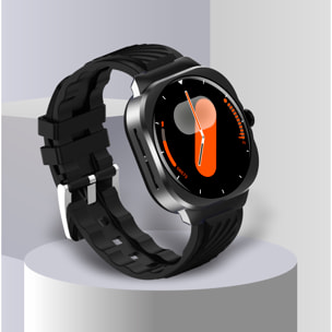 Smartwatch AIMB-Z19. Con termometro, modalità sportive, cuffie bluetooth integrate e 2 cinturini in silicone.