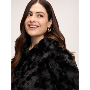 Fiorella Rubino - Giacca corta peluches - Nero