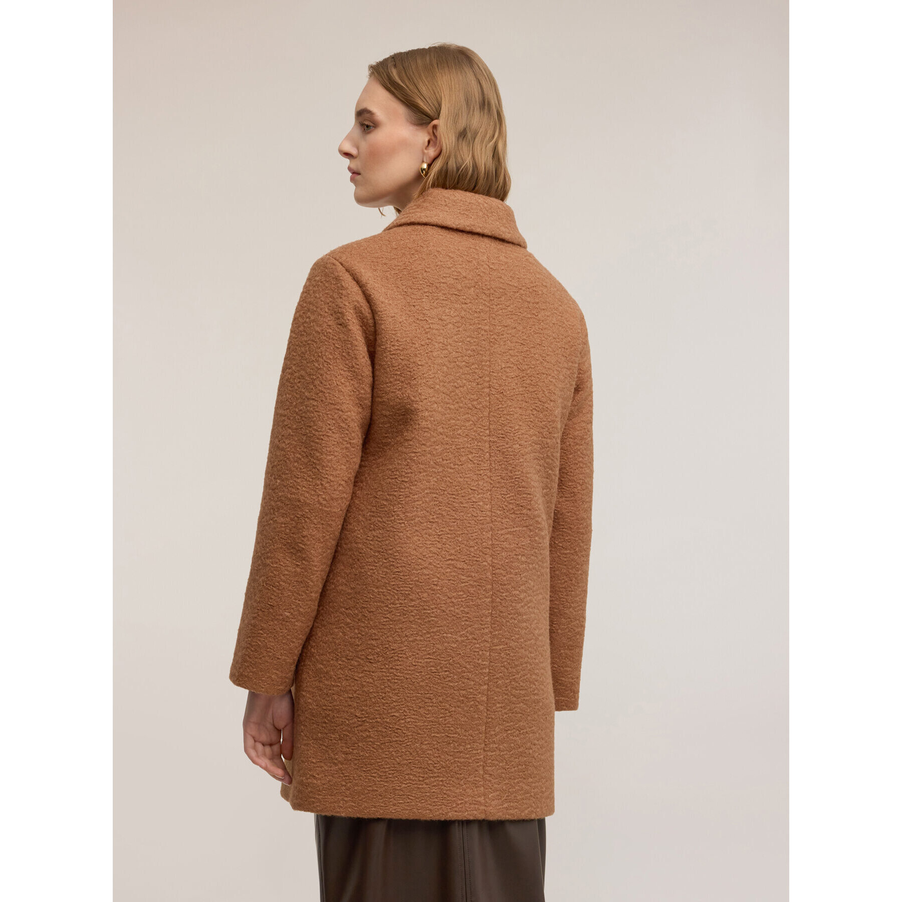 Motivi - Cappotto in panno bouclé - Marrone