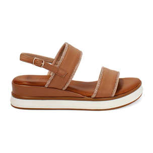 Zeppe nude con tacco 4,4 cm