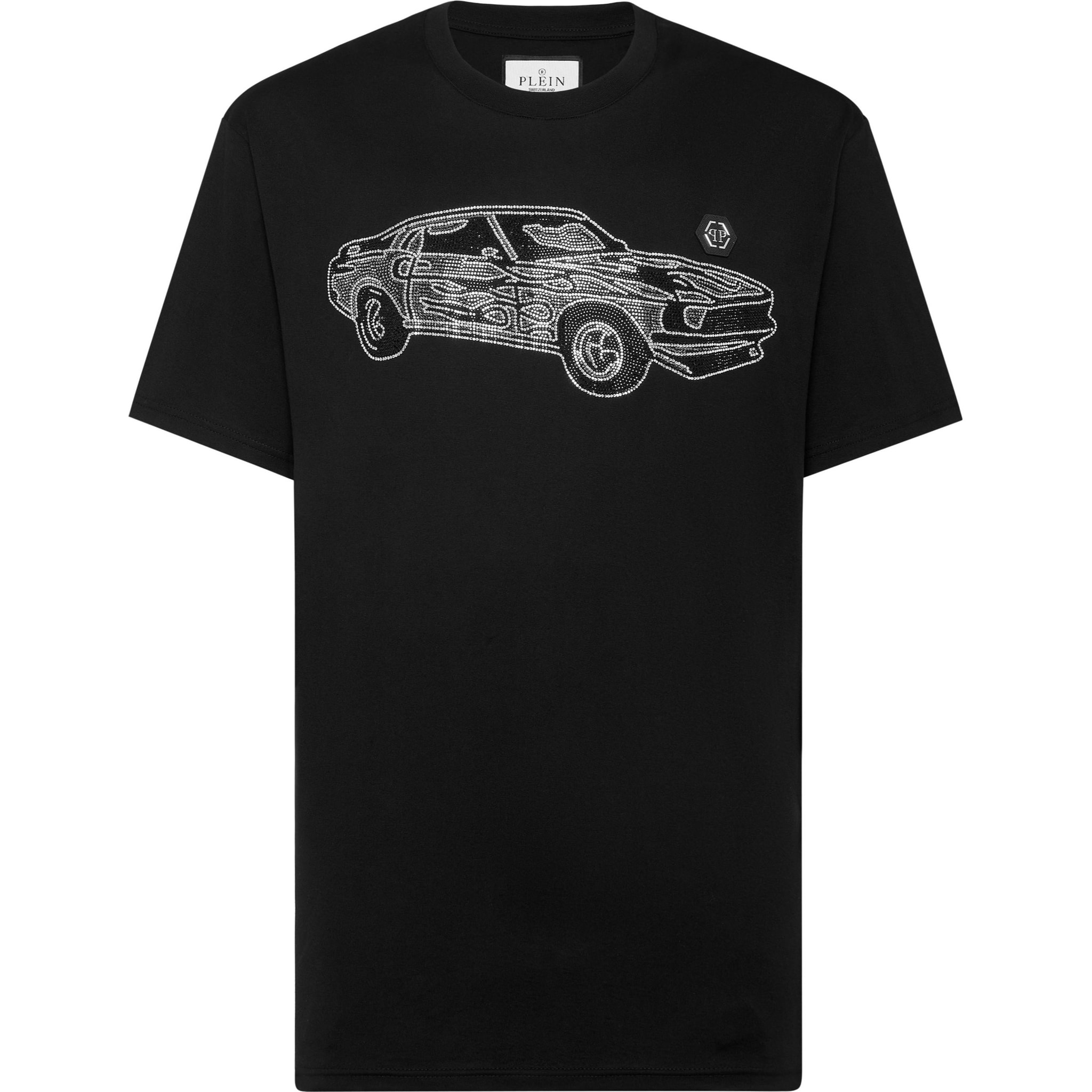 PHILIPP PLEIN T-Shirt Round Neck RACING