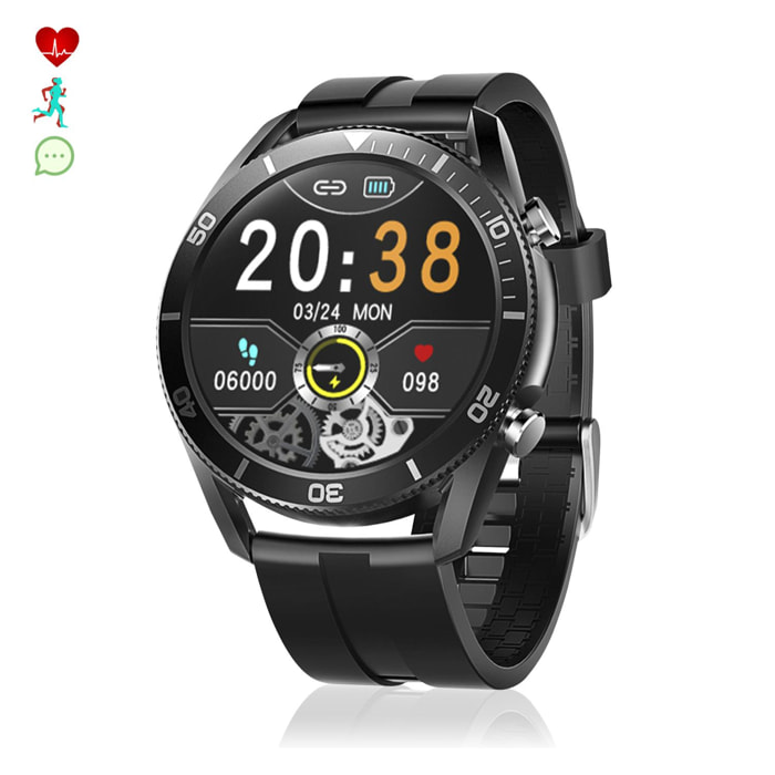 Smartwatch M25 musica speciale. Chiamate Bluetooth, monitor O2 cardiaco e sanguigno. 6 modalità sportive.