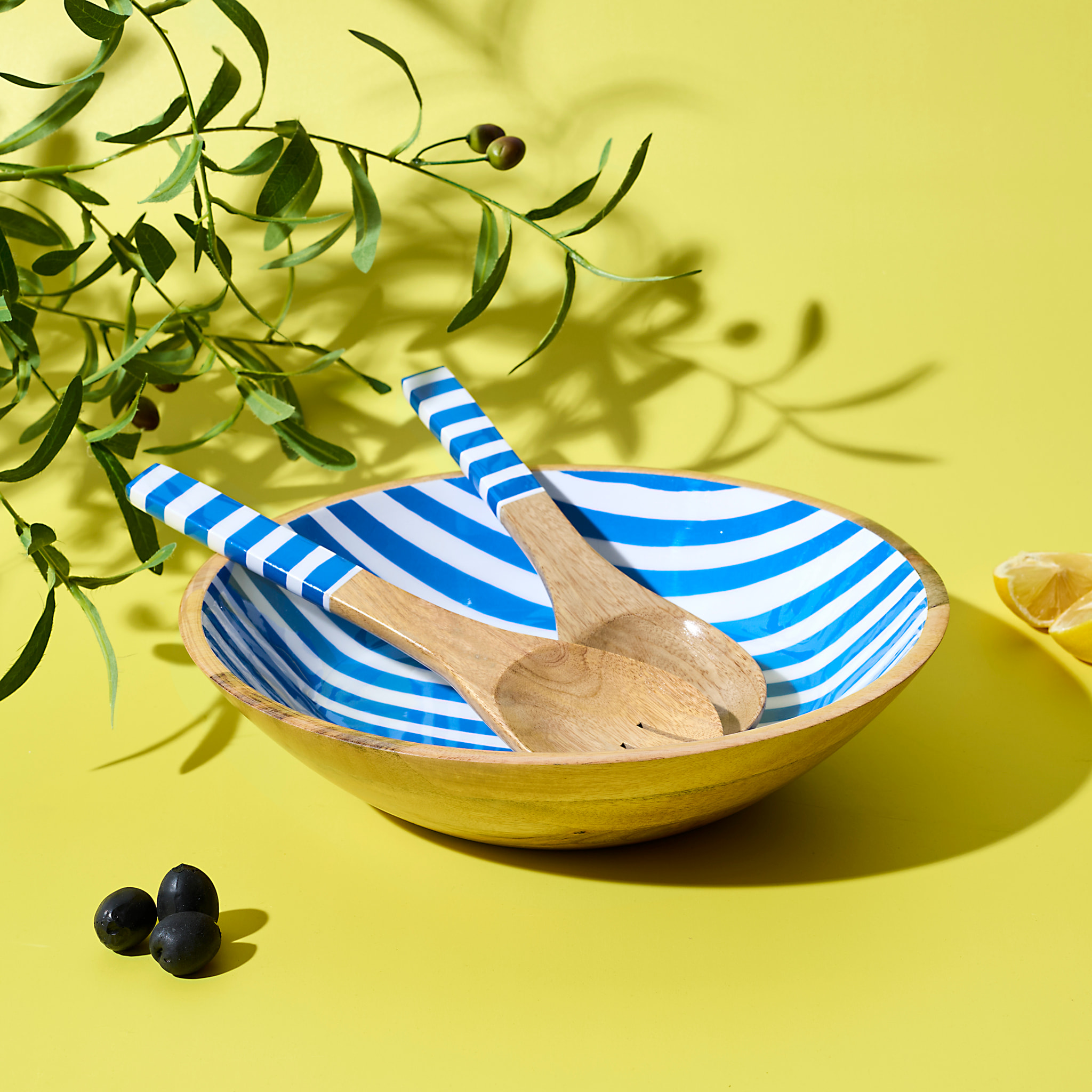 Saladier Manguier Dolce Vita Bleu D33cm