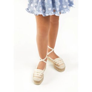 B&W Break&Walk - Sandali estivi in juta con zeppa per donna e bambina