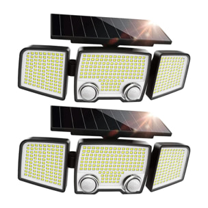 2 Projecteurs solaires sensor RAYLITE