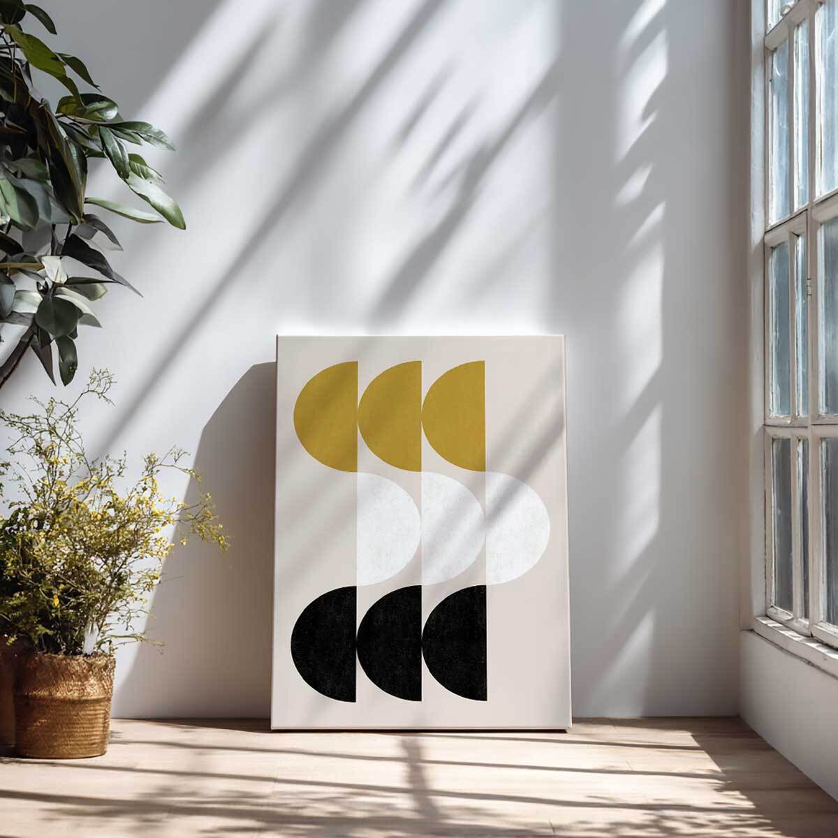 Tableau art geometrique Sphère en miroir Toile imprimée