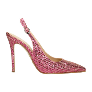 Décolleté sling back Donna Tata Italia Rosso